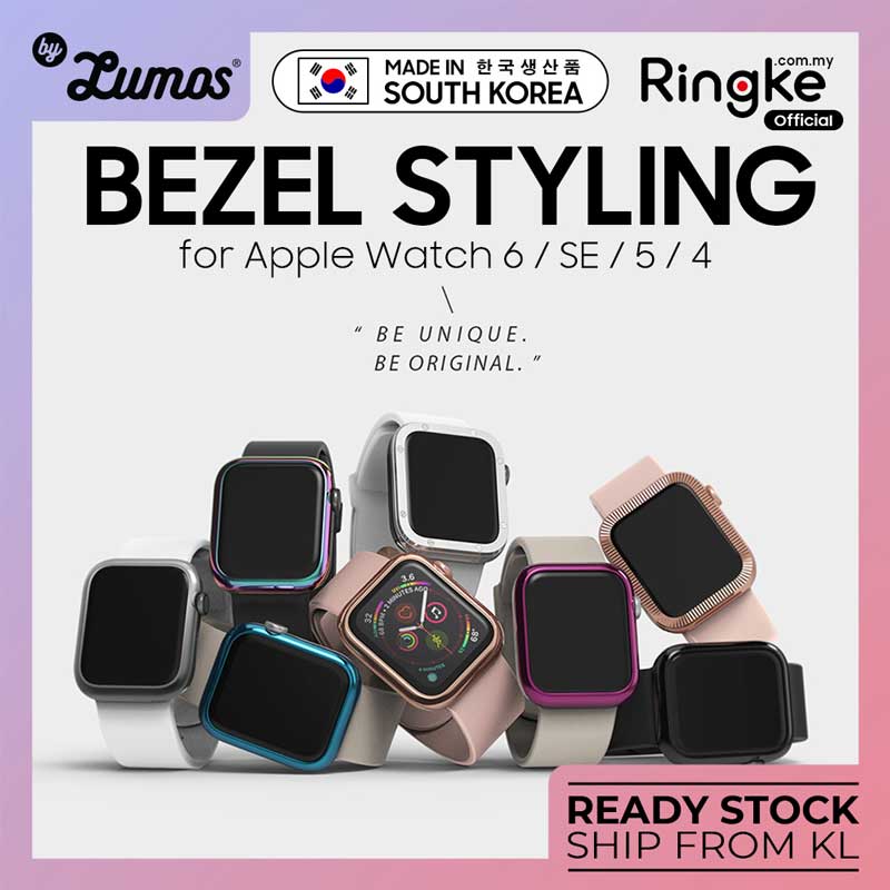𝗥𝗜𝗡𝗚𝗞𝗘 𝗕𝗘𝗭𝗘𝗟 𝗦𝗧𝗬𝗟𝗜𝗡𝗚 for Apple Watch 6 / SE / 5 / 4 - 40 & 44 mm Full Coverage Protective Case
