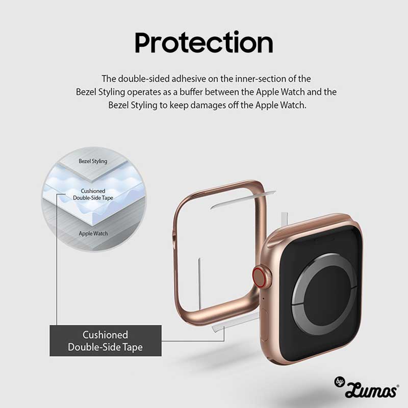 𝗥𝗜𝗡𝗚𝗞𝗘 𝗕𝗘𝗭𝗘𝗟 𝗦𝗧𝗬𝗟𝗜𝗡𝗚 for Apple Watch 6 / SE / 5 / 4 - 40 & 44 mm Full Coverage Protective Case