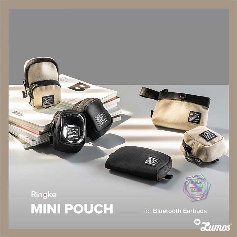 𝗥𝗶𝗻𝗴𝗸𝗲 𝗠𝗜𝗡𝗜 𝗣𝗢𝗨𝗖𝗛 𝟮 𝗪𝗮𝘆 𝗕𝗮𝗴 Miniature Universal Lightweight & Stylishly Padded Pouch
