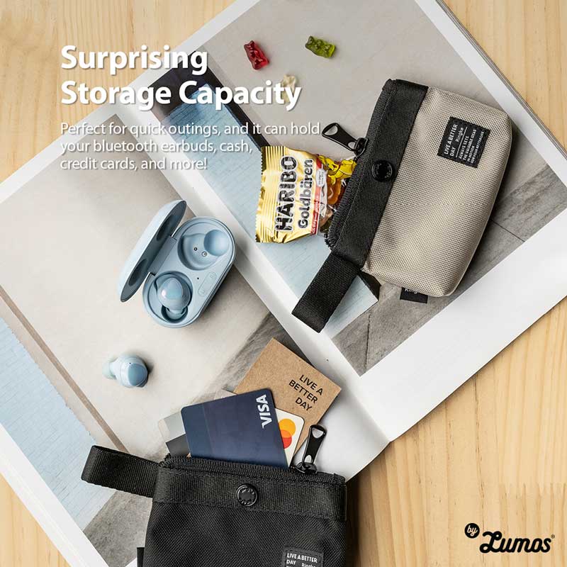 𝗥𝗶𝗻𝗴𝗸𝗲 𝗠𝗜𝗡𝗜 𝗣𝗢𝗨𝗖𝗛 𝟮 𝗪𝗮𝘆 𝗕𝗮𝗴 Miniature Universal Lightweight & Stylishly Padded Pouch