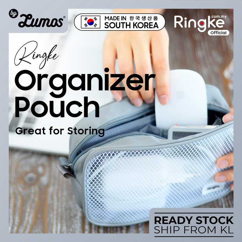 𝗥𝗶𝗻𝗴𝗸𝗲 𝗢𝗥𝗚𝗔𝗡𝗜𝗭𝗘𝗥 𝗣𝗢𝗨𝗖𝗛 Packing Storage Pouch Zipper Electronics Organizer Travel Digital Storage Bag