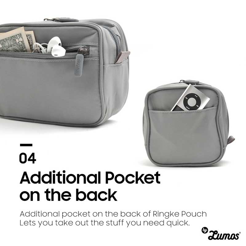 𝗥𝗶𝗻𝗴𝗸𝗲 𝗢𝗥𝗚𝗔𝗡𝗜𝗭𝗘𝗥 𝗣𝗢𝗨𝗖𝗛 Packing Storage Pouch Zipper Electronics Organizer Travel Digital Storage Bag