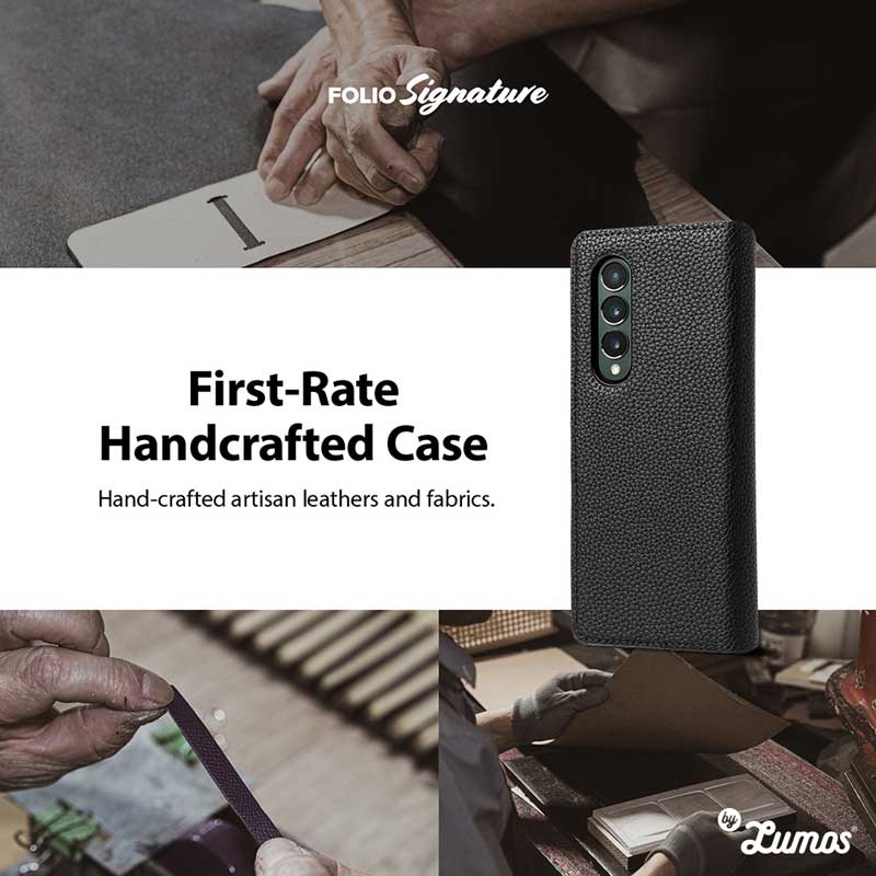 𝗥𝗜𝗡𝗚𝗞𝗘 𝗙𝗢𝗟𝗜𝗢 𝗦𝗜𝗚𝗡𝗔𝗧𝗨𝗥𝗘 Standard & EZ Strap For Samsung Galaxy Z Fold 3 Inclusive Edge Drop Protection Case Casing