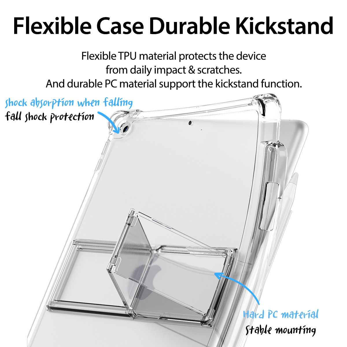 𝗔𝗿𝗮𝗿𝗲𝗲 𝗙𝗹𝗲𝘅𝗶𝗲𝗹𝗱 𝗦𝗣 Apple iPad 7/ 8/9th (10.2 inch) Mach Stand Angle Control Protection Flexible Case