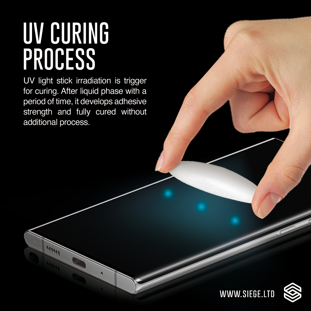 𝗦𝗜𝗘𝗚𝗘 𝗚𝗟𝗔𝗦𝗧𝗜𝗠𝗔𝗧𝗘 Samsung Galaxy S22 Ultra UV Nano Glue 3D Full Coverage Protection Tempered Glass Screen Protector