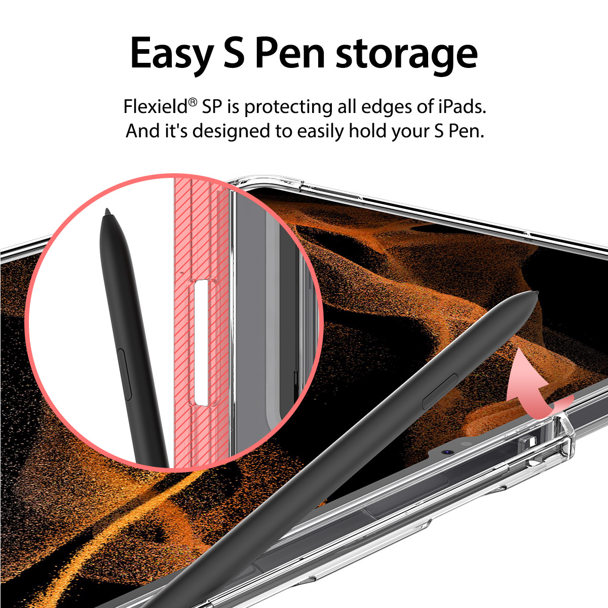 𝗔𝗥𝗔𝗥𝗘𝗘 𝗙𝗟𝗘𝗫𝗜𝗘𝗟𝗗 𝗦𝗣 Samsung Galaxy Tab S7+/S8/S8+/S8 Ultra Stand Angle Full Coverage Protection Case