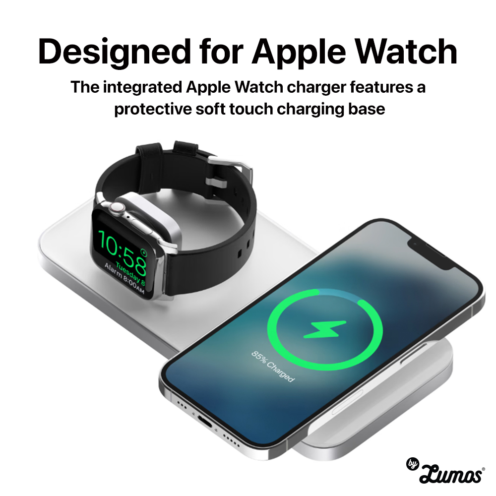 𝗡𝗢𝗠𝗔𝗗 𝗕𝗔𝗦𝗘 𝗢𝗡𝗘 𝗠𝗔𝗫 Magsafe Charger 15W Wireless Charging Speed Apple Watch/Phone Charging Base Charge 3x Faster
