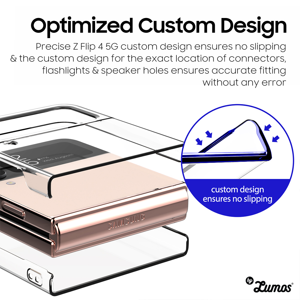 𝗔𝗥𝗔𝗥𝗘𝗘 𝗡𝗨𝗞𝗜𝗡 Samsung Galaxy Z Flip 4 Thin Transparent Clear Case