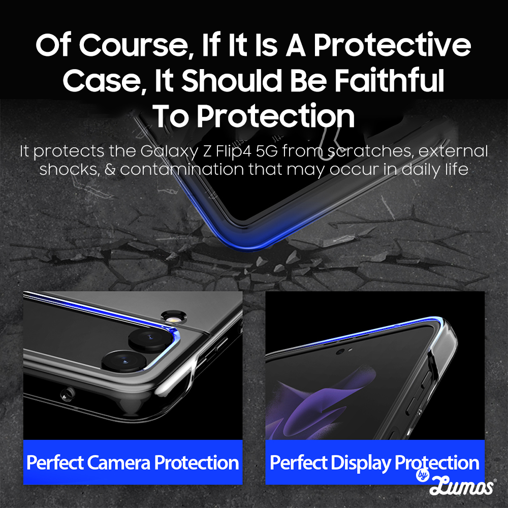 𝗔𝗥𝗔𝗥𝗘𝗘 𝗡𝗨𝗞𝗜𝗡 Samsung Galaxy Z Flip 4 Thin Transparent Clear Case