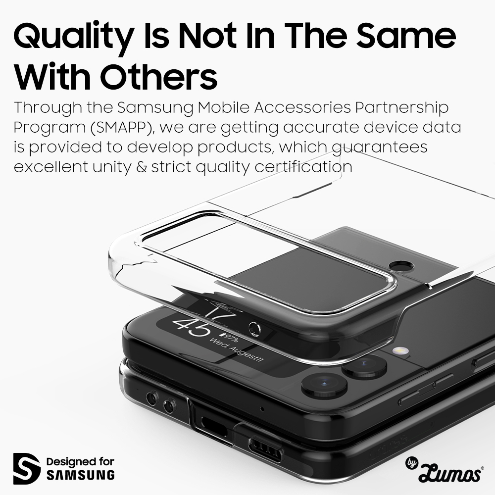 𝗔𝗥𝗔𝗥𝗘𝗘 𝗡𝗨𝗞𝗜𝗡 𝟬𝟴𝟱 For Samsung Galaxy Z Flip 4 5G Thickness Case Light And Thin Transparent Clear Case Casing