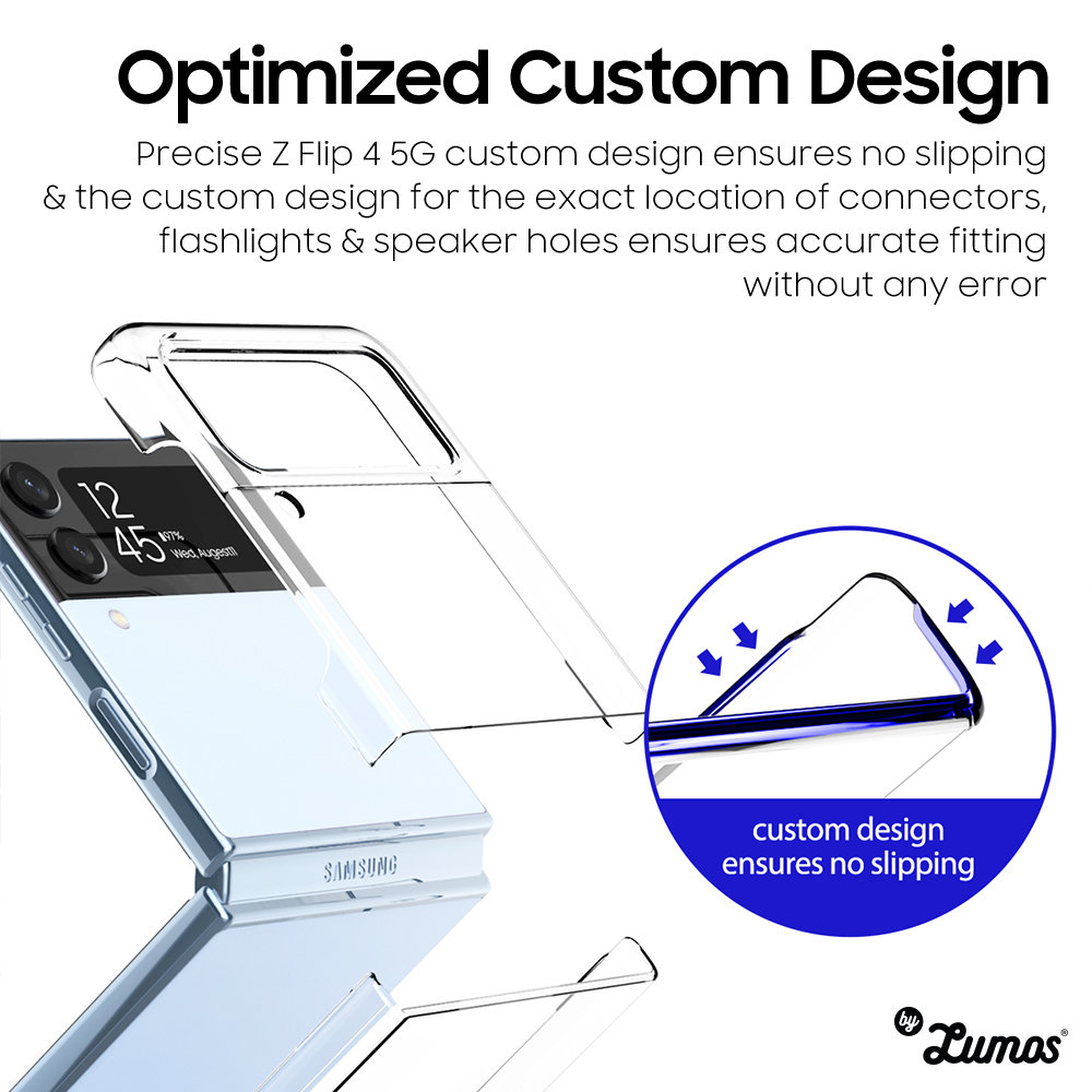 𝗔𝗥𝗔𝗥𝗘𝗘 𝗡𝗨𝗞𝗜𝗡 𝟬𝟴𝟱 For Samsung Galaxy Z Flip 4 5G Thickness Case Light And Thin Transparent Clear Case Casing