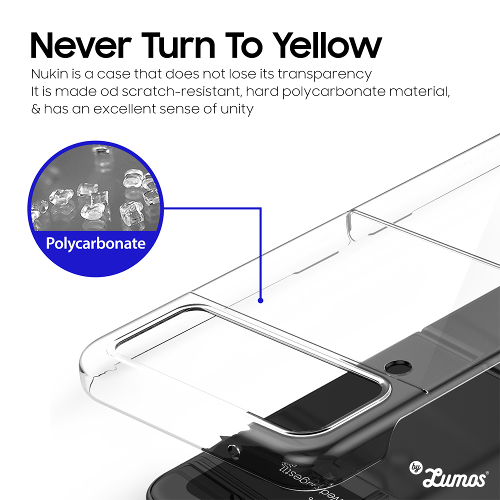 𝗔𝗥𝗔𝗥𝗘𝗘 𝗡𝗨𝗞𝗜𝗡 𝟬𝟴𝟱 For Samsung Galaxy Z Flip 4 5G Thickness Case Light And Thin Transparent Clear Case Casing