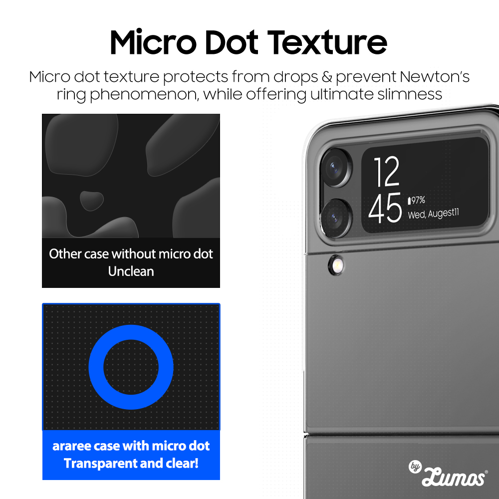 𝗔𝗥𝗔𝗥𝗘𝗘 𝗡𝗨𝗞𝗜𝗡 𝟬𝟴𝟱 For Samsung Galaxy Z Flip 4 5G Thickness Case Light And Thin Transparent Clear Case Casing