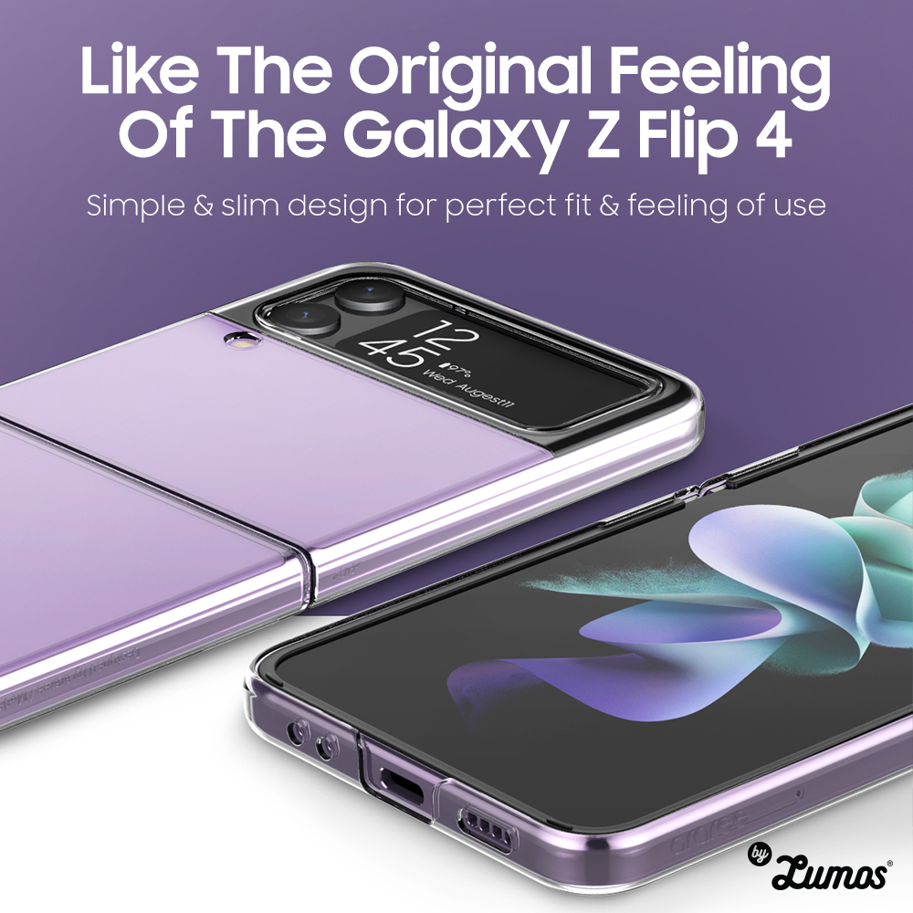 𝗔𝗥𝗔𝗥𝗘𝗘 𝗡𝗨𝗞𝗜𝗡 𝟬𝟴𝟱 For Samsung Galaxy Z Flip 4 5G Thickness Case Light And Thin Transparent Clear Case Casing