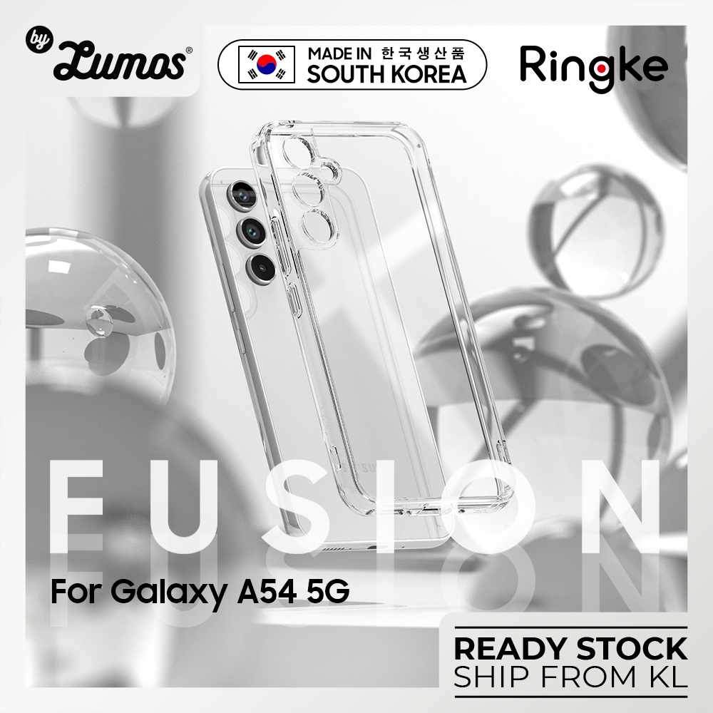 𝗥𝗜𝗡𝗚𝗞𝗘 𝗙𝗨𝗦𝗜𝗢𝗡 𝗦𝗘𝗥𝗜𝗘𝗦 For Samsung Galaxy A54 5g Transparent Soft Cover