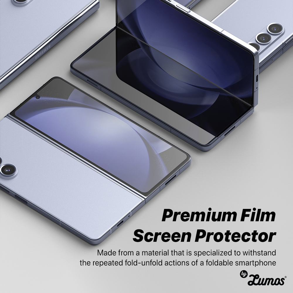 𝗥𝗜𝗡𝗚𝗞𝗘 𝗗𝘂𝗮𝗹 𝗘𝗮𝘀𝘆 𝗙𝗶𝗹𝗺 𝟮 𝗣𝗰𝘀 For Galaxy Z Fold 5 (Front& inner display) Screen Protector