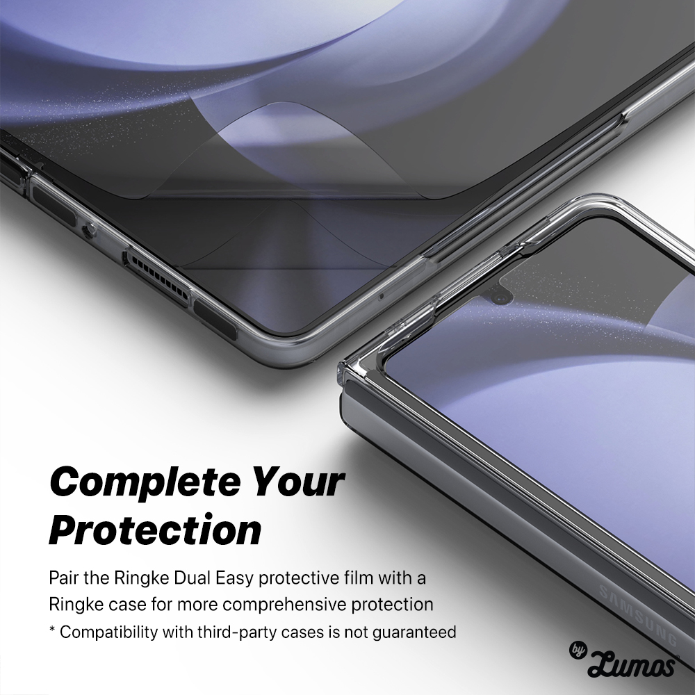 𝗥𝗜𝗡𝗚𝗞𝗘 𝗗𝘂𝗮𝗹 𝗘𝗮𝘀𝘆 𝗙𝗶𝗹𝗺 𝟮 𝗣𝗰𝘀 For Galaxy Z Fold 5 (Front& inner display) Screen Protector