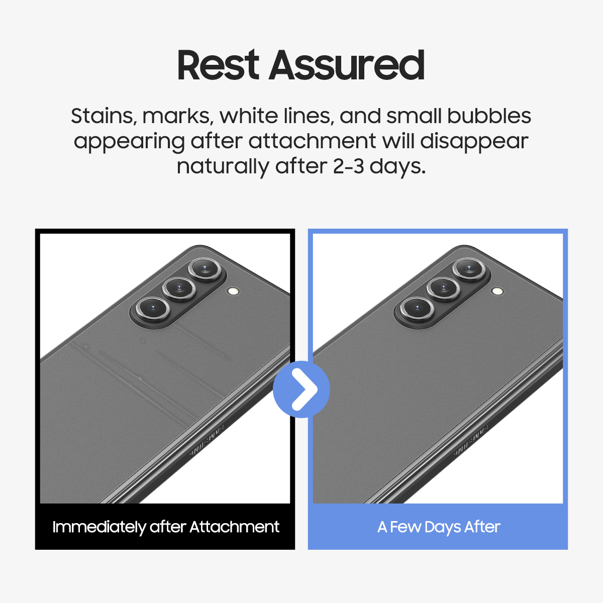 𝗔𝗥𝗔𝗥𝗘𝗘 𝗣𝗨𝗥𝗘 𝗦𝗞𝗜𝗡 𝟮𝗣𝗖𝗦 (𝗠𝗔𝗧𝗧 𝗙𝗜𝗟𝗠) Samsung Galaxy Z Fold 5 /Z Flip 5 Anti-Fingerprint Tempered Glass