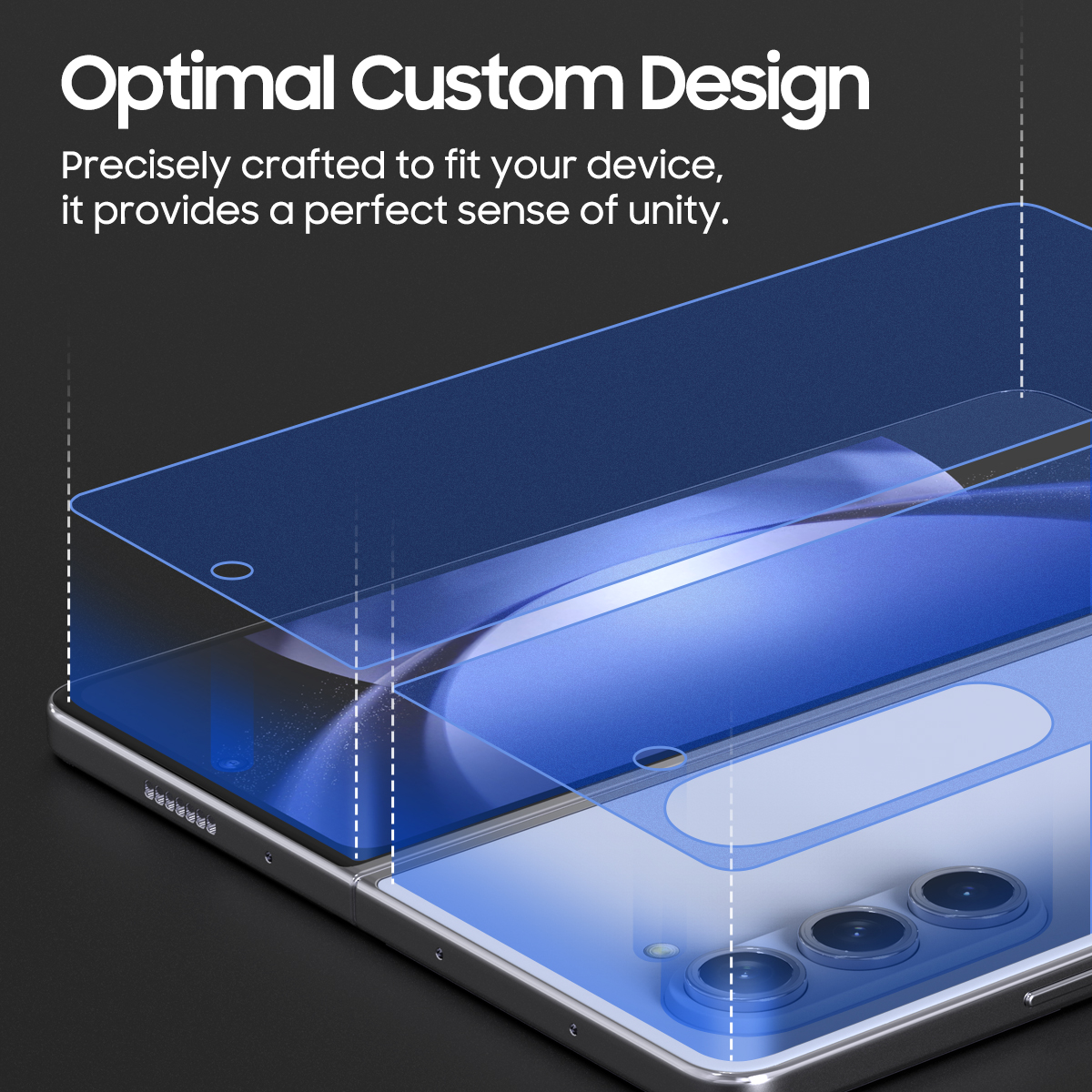 𝗔𝗥𝗔𝗥𝗘𝗘 𝗣𝗨𝗥𝗘 𝗦𝗞𝗜𝗡 𝟮𝗣𝗖𝗦 (𝗠𝗔𝗧𝗧 𝗙𝗜𝗟𝗠) Samsung Galaxy Z Fold 5 /Z Flip 5 Anti-Fingerprint Tempered Glass