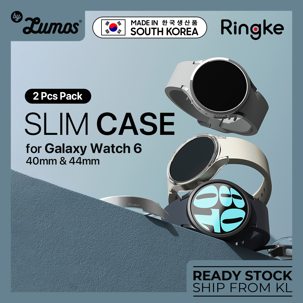 𝗥𝗜𝗡𝗚𝗞𝗘 𝗦𝗟𝗜𝗠 𝗖𝗔𝗦𝗘 For Galaxy Watch 6 44mm & 40mm Hard Case