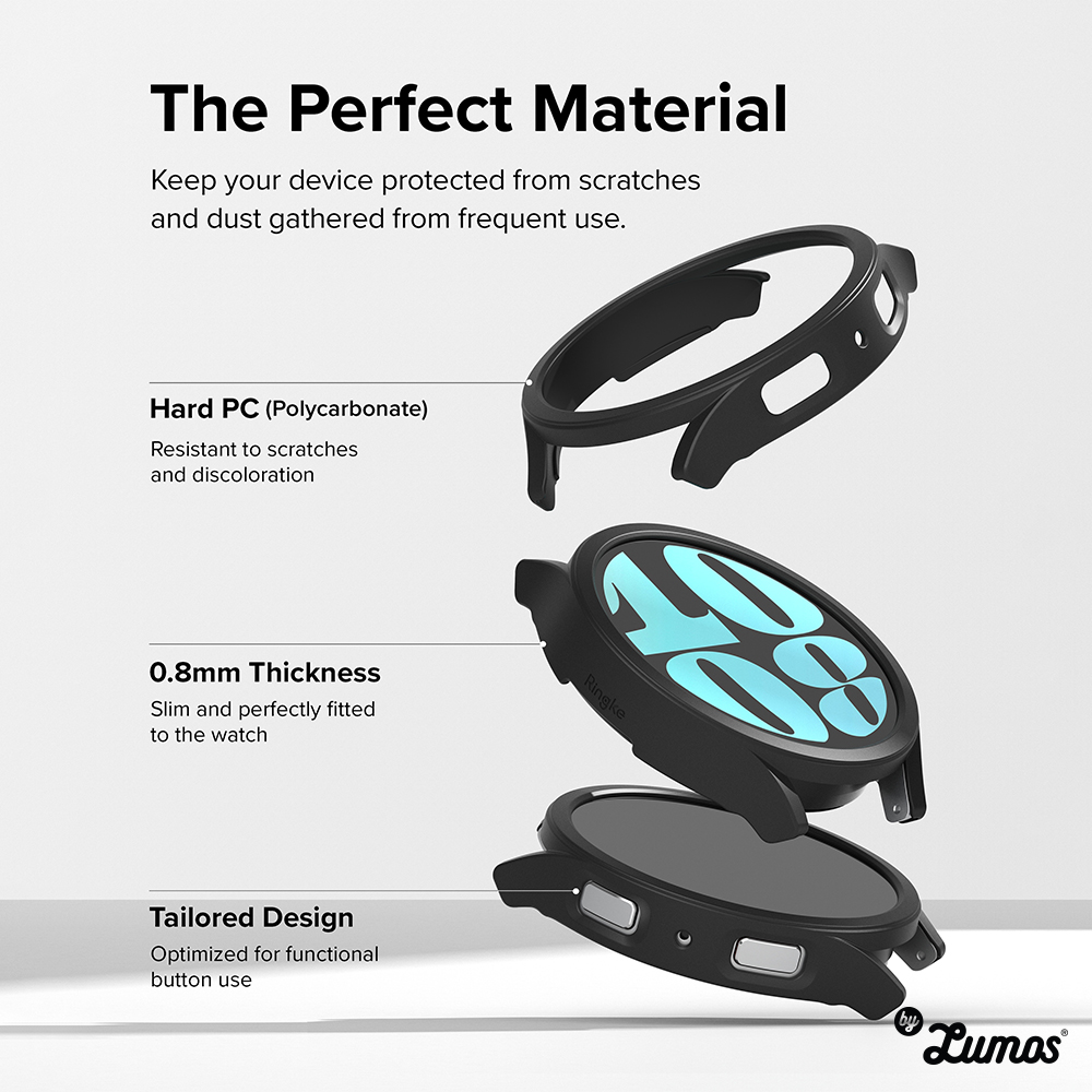 𝗥𝗜𝗡𝗚𝗞𝗘 𝗦𝗟𝗜𝗠 𝗖𝗔𝗦𝗘 For Galaxy Watch 6 44mm & 40mm Hard Case