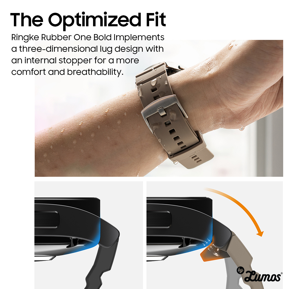 𝗥𝗜𝗡𝗚𝗞𝗘 𝗥𝗨𝗕𝗕𝗘𝗥 𝗢𝗡𝗘 𝗕𝗢𝗟𝗗 Band For Watch Samsung Galaxy Watch Series