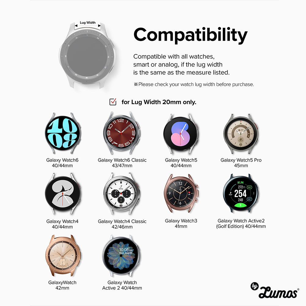𝗥𝗜𝗡𝗚𝗞𝗘 𝗥𝗨𝗕𝗕𝗘𝗥 𝗢𝗡𝗘 𝗕𝗢𝗟𝗗 Band For Watch Samsung Galaxy Watch Series