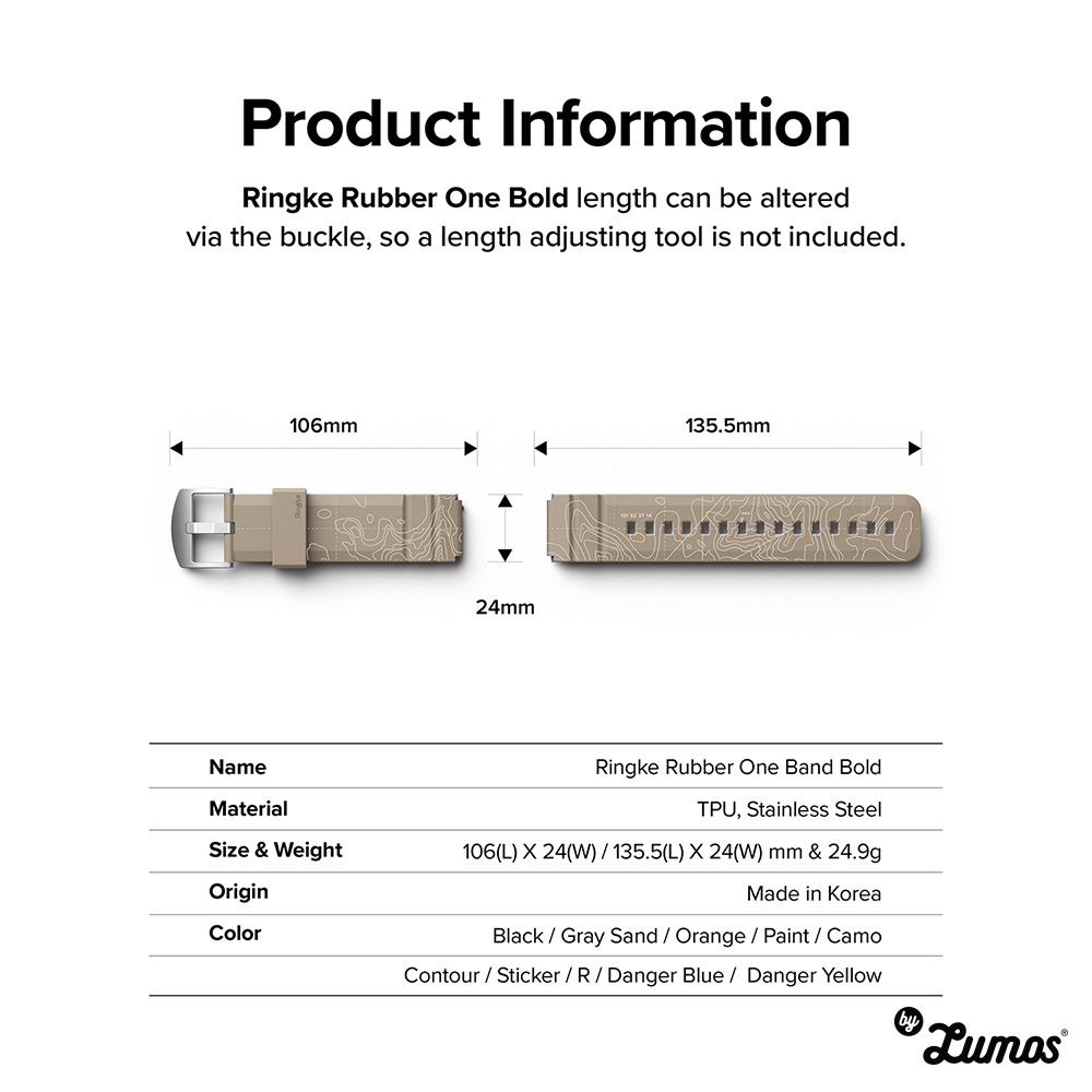 𝗥𝗜𝗡𝗚𝗞𝗘 𝗥𝗨𝗕𝗕𝗘𝗥 𝗢𝗡𝗘 𝗕𝗢𝗟𝗗 Band For Watch Samsung Galaxy Watch Series