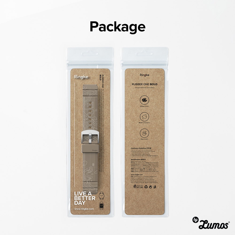 𝗥𝗜𝗡𝗚𝗞𝗘 𝗥𝗨𝗕𝗕𝗘𝗥 𝗢𝗡𝗘 𝗕𝗢𝗟𝗗 Band For Watch Samsung Galaxy Watch Series