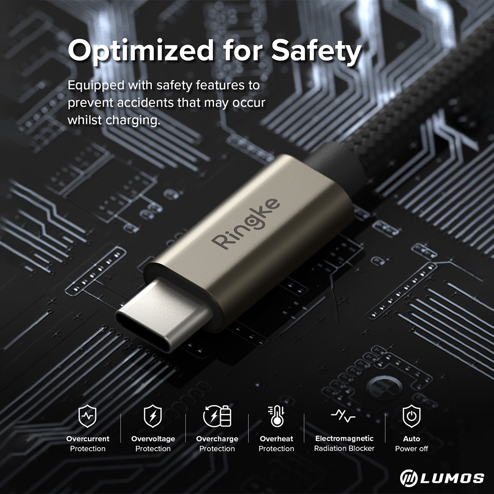 𝗥𝗜𝗡𝗚𝗞𝗘 𝗨𝗦𝗕 𝗧𝗬𝗣𝗘 𝗖 𝗧𝗢 𝗖 Fast Charging Cable