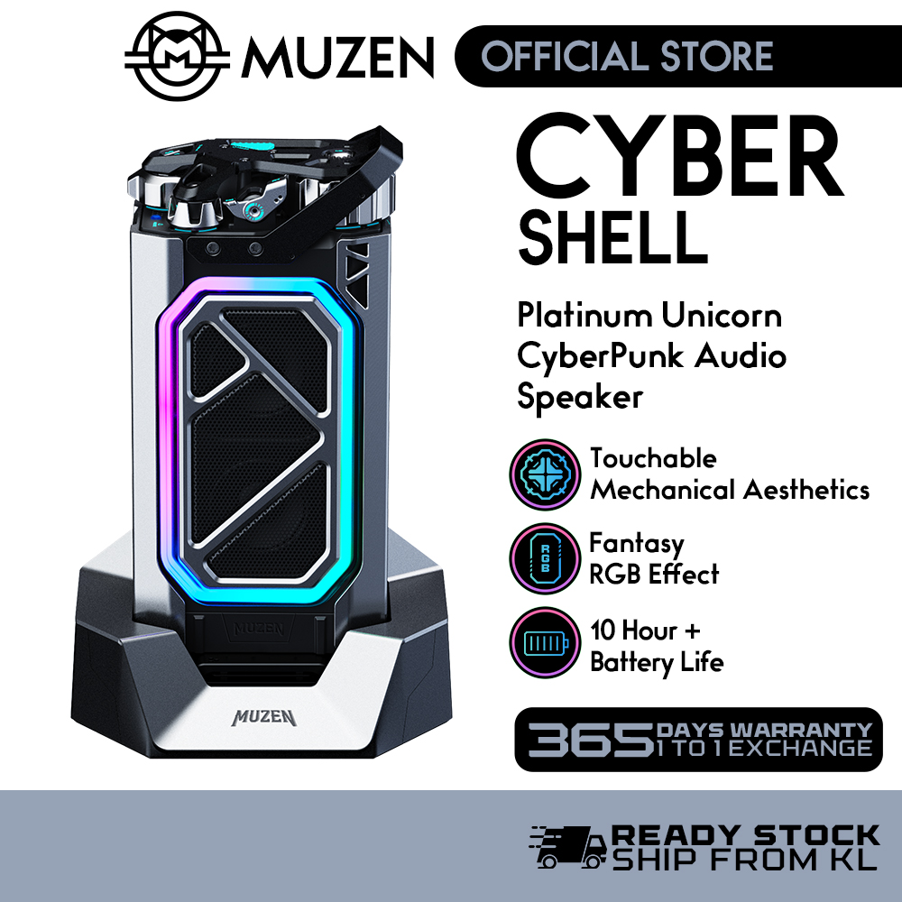 𝗠𝗨𝗭𝗘𝗡 𝗖𝗬𝗕𝗘𝗥 𝗦𝗛𝗘𝗟𝗟 Mechanical Stereo Speaker