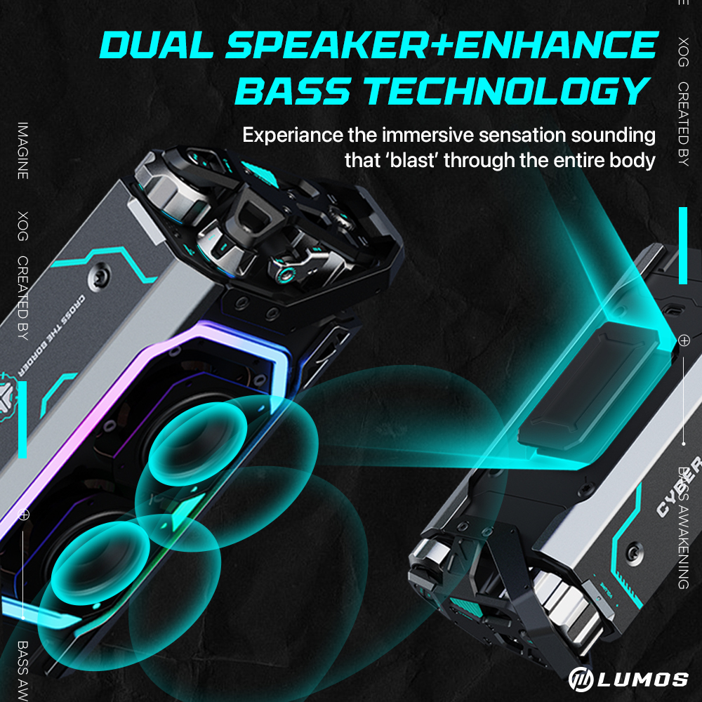 𝗠𝗨𝗭𝗘𝗡 𝗖𝗬𝗕𝗘𝗥 𝗦𝗛𝗘𝗟𝗟 Mechanical Stereo Speaker