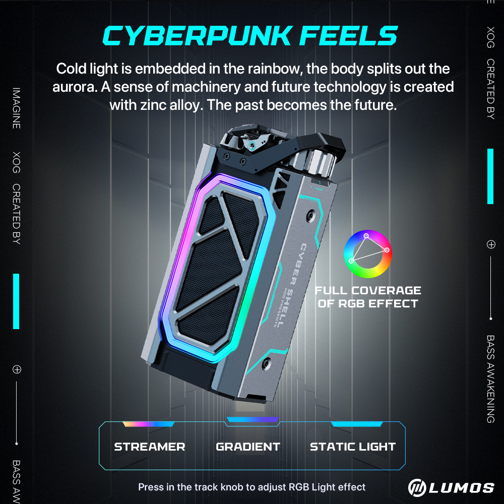 𝗠𝗨𝗭𝗘𝗡 𝗖𝗬𝗕𝗘𝗥 𝗦𝗛𝗘𝗟𝗟 Mechanical Stereo Speaker