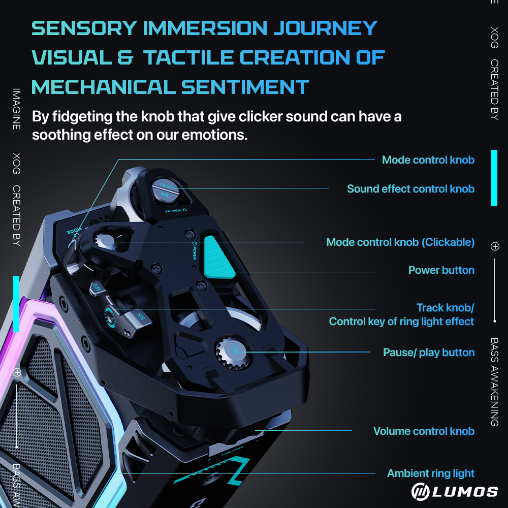 𝗠𝗨𝗭𝗘𝗡 𝗖𝗬𝗕𝗘𝗥 𝗦𝗛𝗘𝗟𝗟 Mechanical Stereo Speaker