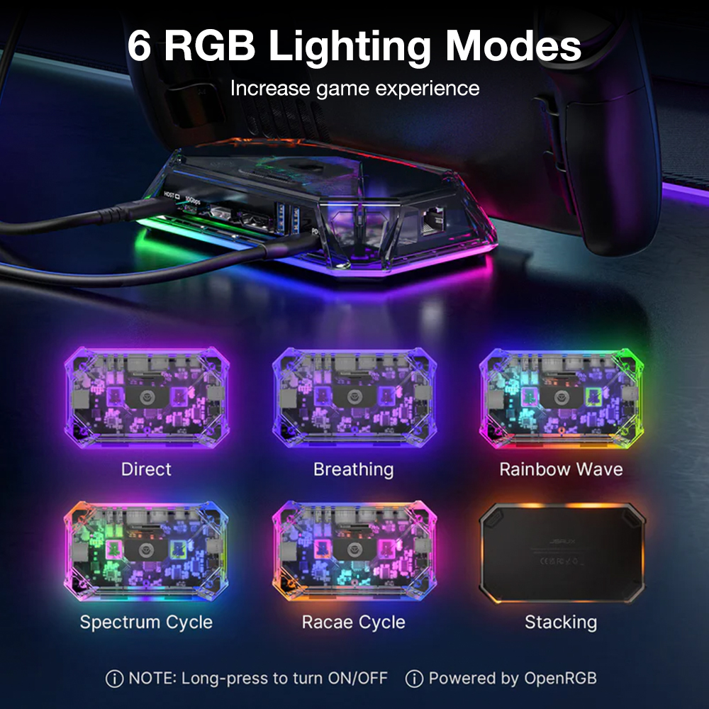 ๐๐ฆ๐๐จ๐ซ ๐๐๐ญ๐ฎ๐ฌ๐ญ๐ฆ 12-Port RGB Docking Station