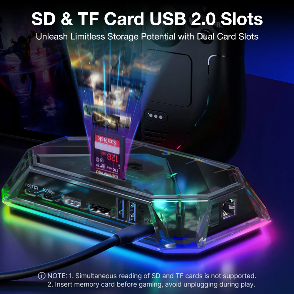 ๐๐ฆ๐๐จ๐ซ ๐๐๐ญ๐ฎ๐ฌ๐ญ๐ฆ 12-Port RGB Docking Station